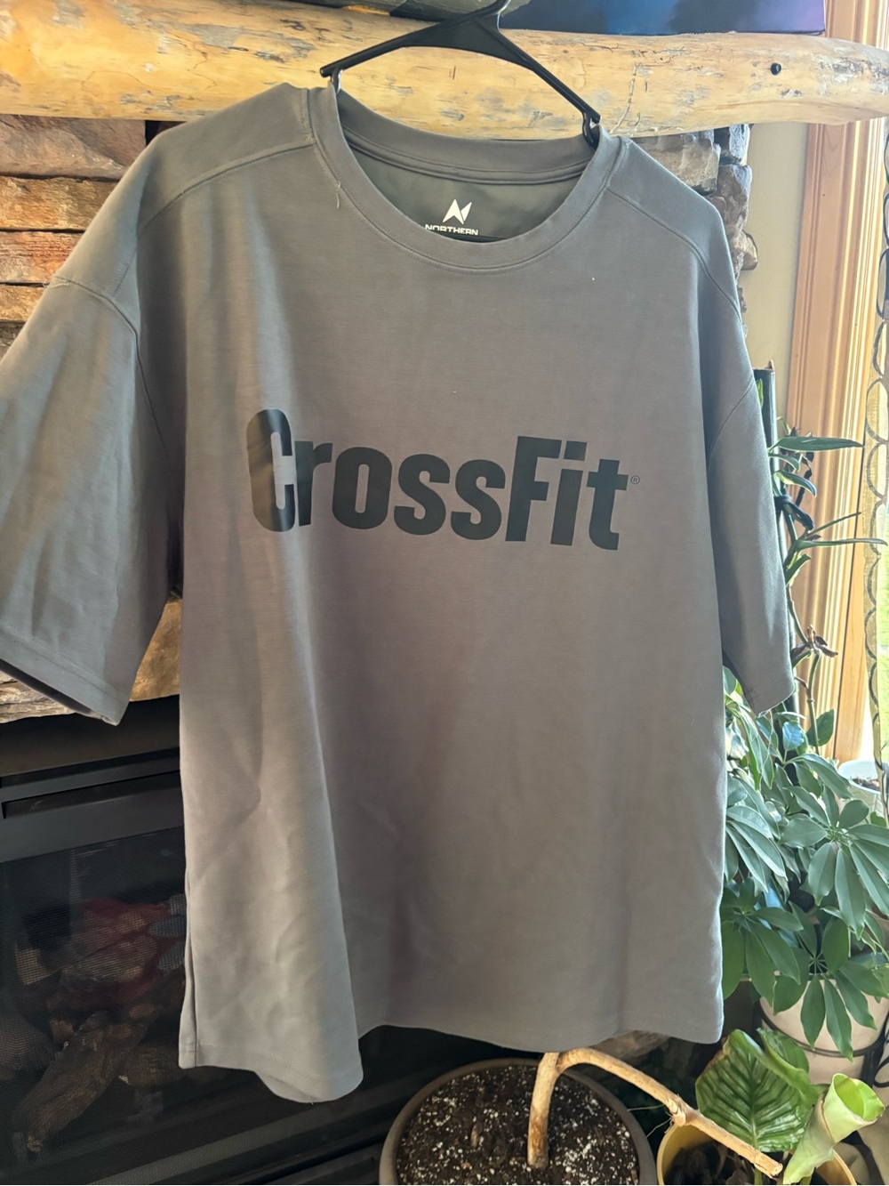 Northern spirit medium CrossFit Short Sleeve Crew Tee - Charcoal with Black Logo